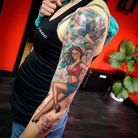 Pin Up Tattoos Designs Ideas And Meaning Tattoos For You