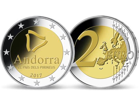 Andorra 2017 2 Euro Gedenkmünze Das Land In Den Pyrenäen Mdm