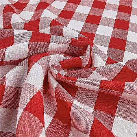 Checkered 1 Gingham 100 Polyester Buffalo Check Fabric By The 5 10