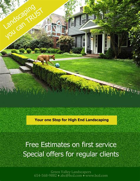 how to create effective lawn care flyers sample documents