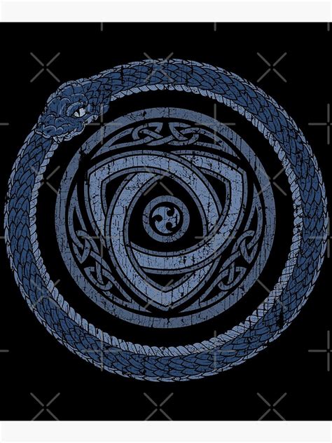 Jormungandr Norse Ouroboros Wikinger Pagan Serpent Snake Knotwork