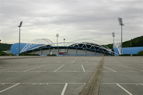 The stadium can usually be seen when landing into leeds/bradford (lba) John Smith's Stadium (Kirklees Stadium) - Stadiony.net