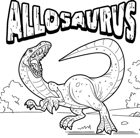 Allosaurus 1 Coloring Page In 2022 Dinosaur Coloring Pages Free Porn Sex Picture