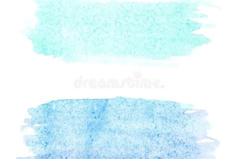 Border Of Abstract Watercolor Art Hand Paint On White Background