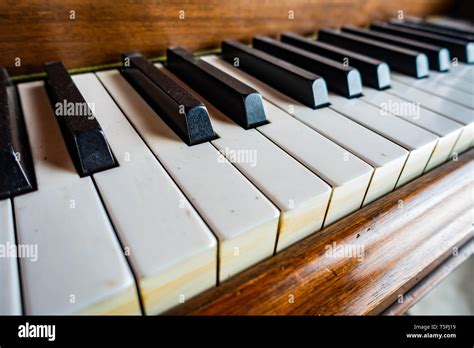 Close up of Ivory Piano Keys Stock Photo - Alamy