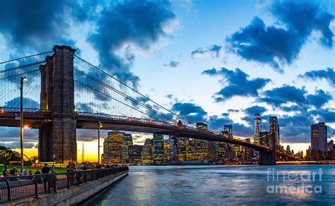 Brooklyn Bridge Evening Photograph By Nick Zelinsky Jr Fine Art America