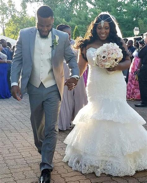 2017 Plus Size Mermaid Tulle Wedding Dress African Black Women Wedding