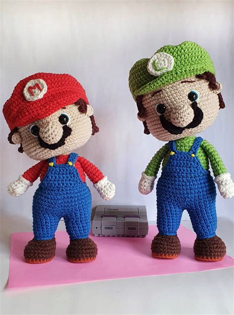 Mario Bros E Luigi Bros Amigurumi Bichinhos De Crochê Elo7