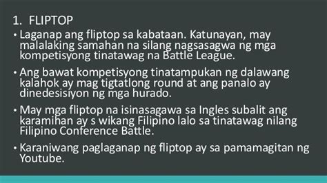 Halimbawa Ng Fliptop Tungkol Sa Wikang Filipino