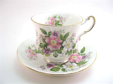 Paragon Tea Cup And Saucer Set Flower Festival A English Tea Cup