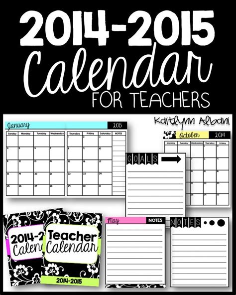 Printable Teacher Calendar 2 Page Calendars Mon Fri Calendars Weekly
