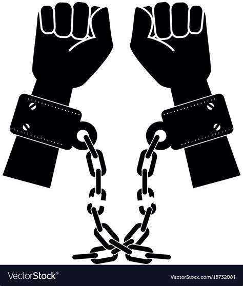 Chain Of Slavery Royalty Free Vector Image Vectorstock