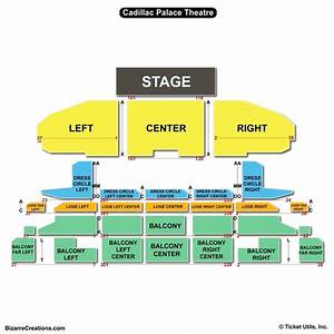 Cadillac Palace Theatre Seating Chart Seating Charts Tickets