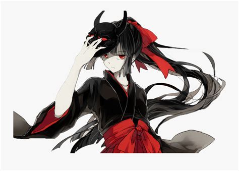 Transparent Demon Eyes Clipart Anime Demon Girl With Mask Free Transparent Clipart Clipartkey