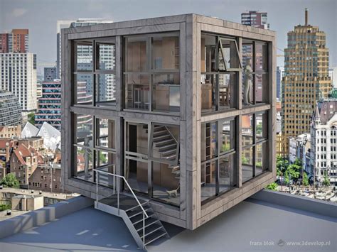 A Tiny Cube House With A View Bloks Block 3develop Image Blog