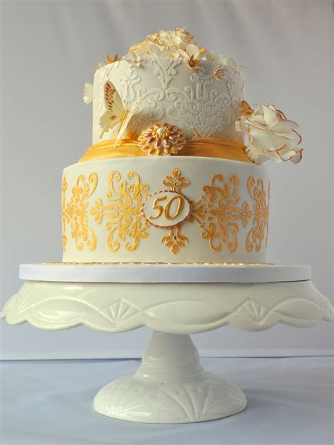 See more ideas about cake, cake design, engagement cake design. Golden Wedding Anniversary Cake - CakeCentral.com