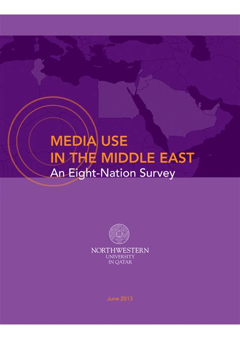 Pdf Media Use In The Middle East 2013 An Eight Nation Survey