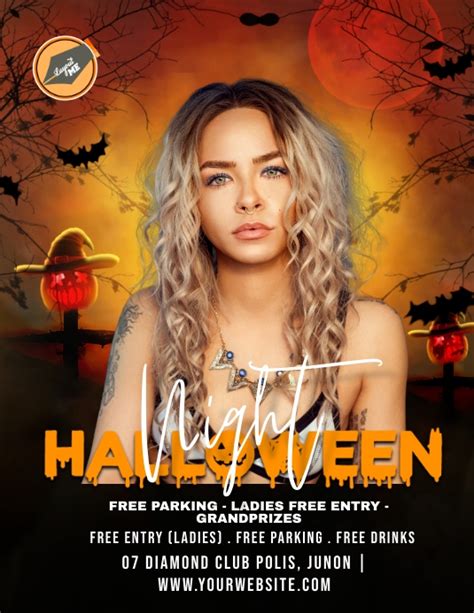 copy of halloween night party postermywall
