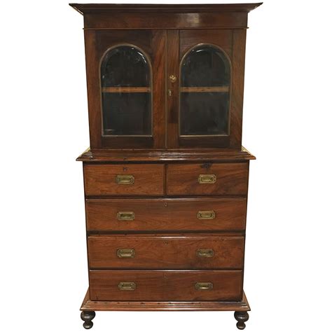 A 19th C Anglo Indian Rosewood Satinwood Trimmed Campaign Chest At 1stdibs