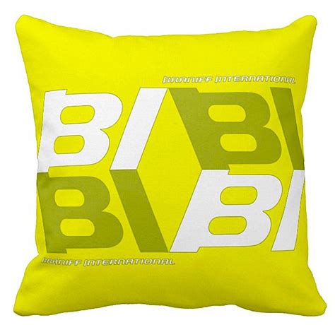 Maharam pillow millerstripe by alexander girard, 1973. Pillow Braniff Alexander Girard Design BI Tile Logo Multiple Colors | Tile logo, Pillows, Custom ...