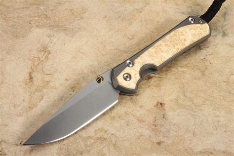 Chris Reeve Knives Large Sebenza Box Elder Burl Inlay Free Shipping