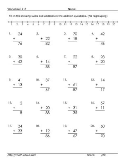 12 Best Images Of Fill In The Blank Math Worksheets