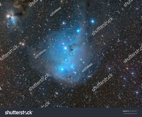 Nebula Ic2169 Reflection Nebula Constellation Monoceros Stock Photo