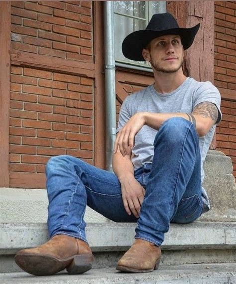 Pin By Rubberfet On Cowboy Boots Mens Cowboy Boots Outfit