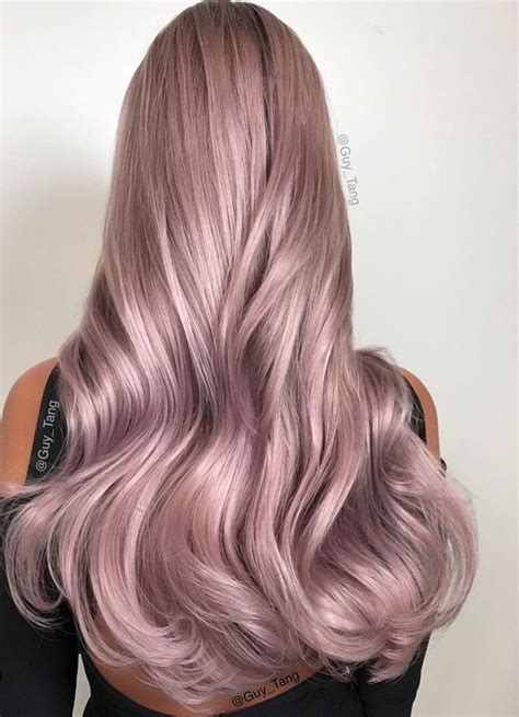 Long Pink Metallic Metallic Hair Color Hair Color Pastel Color Your Hair Hair Color Dark