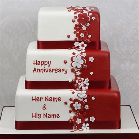 Celebrate the newest arrival with custom birth announcements, stats pillows, name blankets & more! Happy Anniversary Cake Name Picture Online | Happy anniversary cakes, Happy marriage anniversary ...