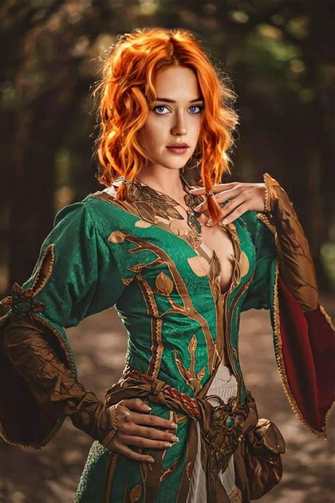 Sorceress Petricore Red Haired Beauty Pretty Redhead Red Hair Woman