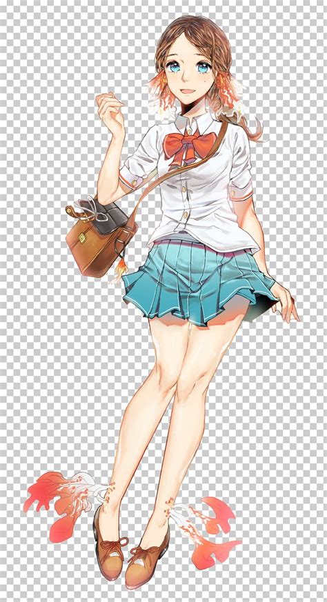 Brown Hair Anime Girl Violin