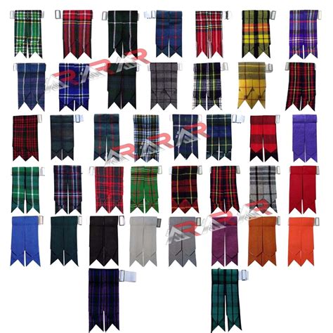 Kilt Flashes Scottish Highland Multi Colors Tartan Comes Heavy Buckle