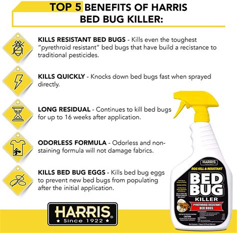 Harris Egg Kill And Resistant Bed Bug Killer 32 Fl Oz Pf Harris