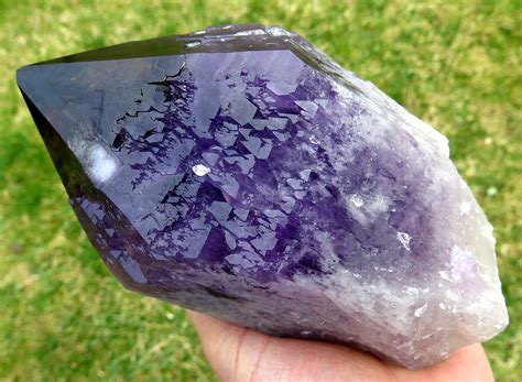 725 Inch Large Amethyst Crystal With Ametrine Tip Bolivia 4 Pound 6
