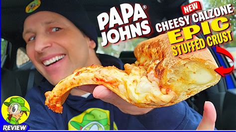 Papa Johns® Cheesy Calzone Epic Stuffed Crust Pizza Review 👨‍🍳🧀💪🍕 ⎮ Peep This Out 🕵️‍♂️ Youtube