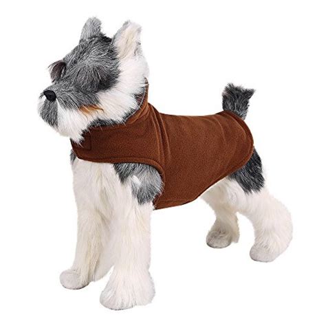 Foreyy Reflective Dog Fleece Coat With Velcro Closure And Leash