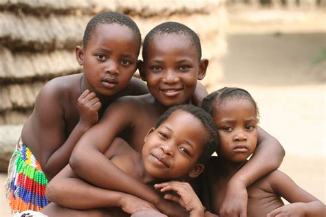 Four Children African Children Africa People African Children