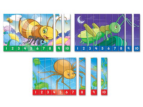 Sequencing Numbers 1 10 Puzzles Set Of 3 At Lakeshore Learning