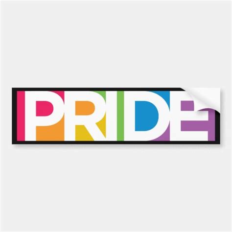 Gay Pride Bumper Sticker Zazzle
