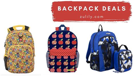 Back To School Backpack Deals At Zulily Southern Savers
