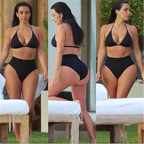 Soladunn S Blog Omg Kim Kardashian Bares It All In A Black Piece