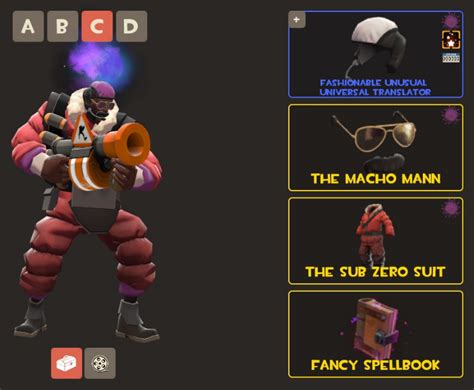 Your Class Cosmetic Loadouts Team Fortress 2