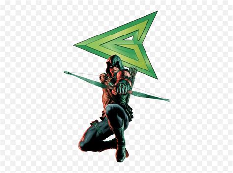 Download Hd Green Arrow W Logo Dc Comics Green Arrow Green Arrow
