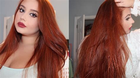 How To Dye Your Hair Copper Red ♡ From Medium Dark Brown