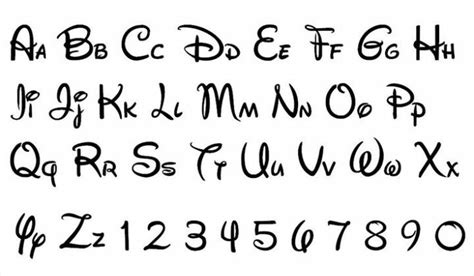 Disney Alfabet Lettering Alphabet Disney Alphabet Lettering