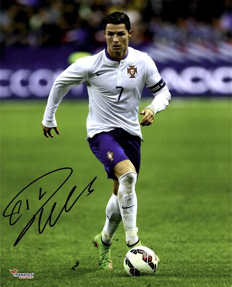 Authentic Autographed Soccer Photos Christiano Ronaldo Portugal