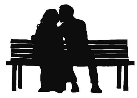 Two People Kissing Silhouette Drawing Silhouette Of Two Gay Men