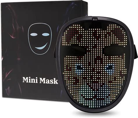 Puloux Led Mask With Bluetooth Programmablefor Halloween