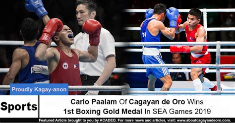 Over in boxing, carlo paalam tries to reach the quarterfinals of the men's flyweight class as he goes up against mohamed flissi of algeria in the round of 16. Carlo Paalam Of Cagayan de Oro Wins 1st Boxing Gold Medal ...